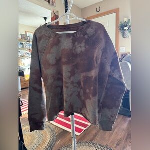 Brown Tie-Dye Sweatshirt
